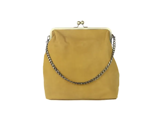 Crazy Lou Sac en cuir 7417 borsa in pelle con fermaglio