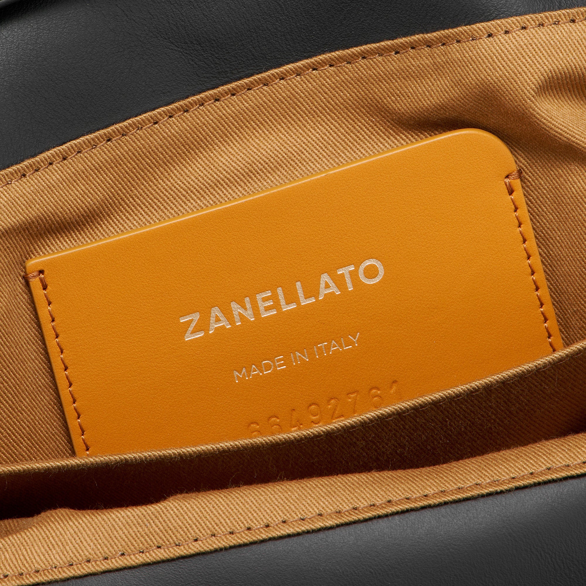 Zanellato Dotta® BABY borsa mini nera in pelle liscia