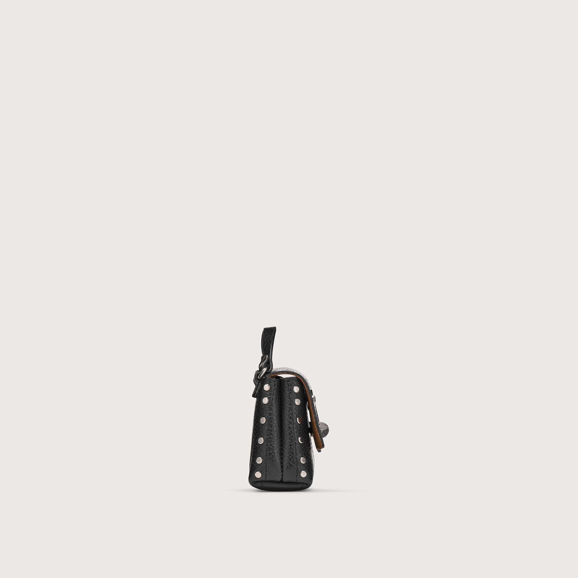 Zanellato Postina® Wallet portafoglio mini nero in pelle martellata