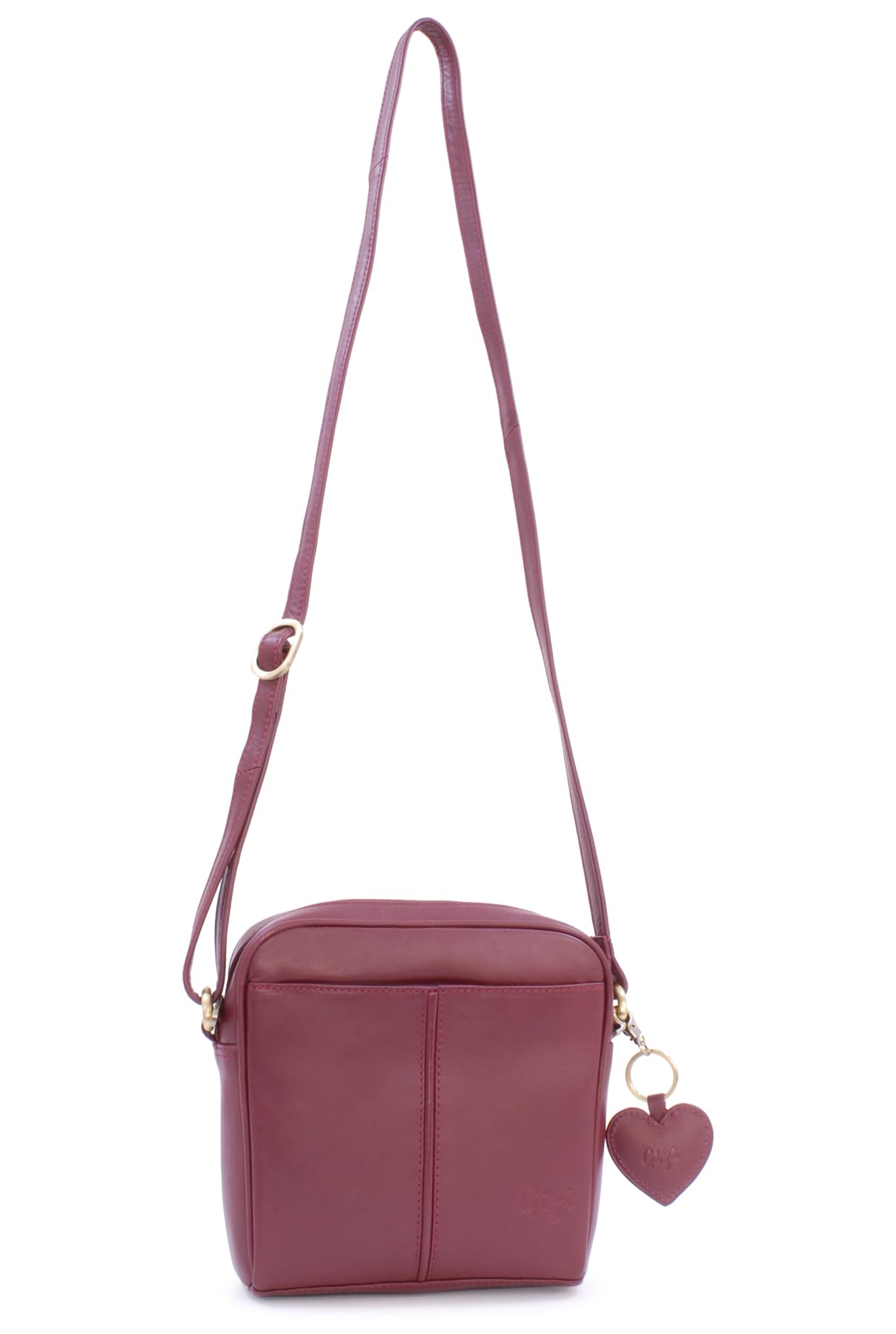 Gigi Othello Collection 22-29 borsa a tracolla in pelle Bourgogne