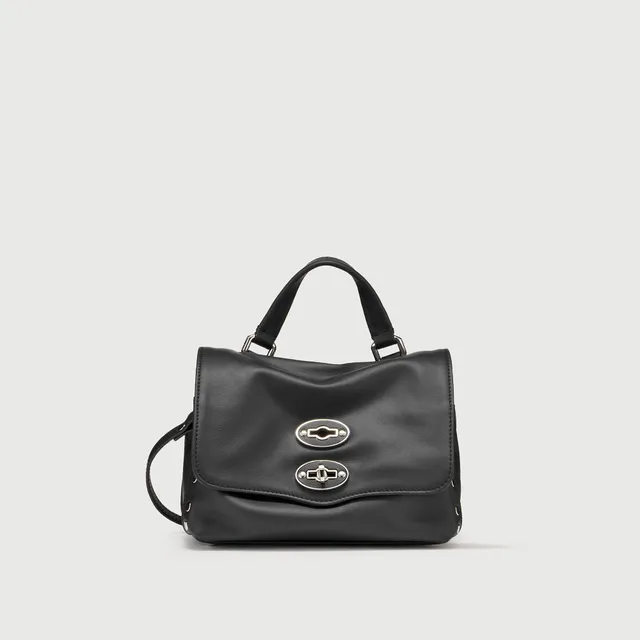 Zanellato Postina® BABY borsa nera pelle liscia