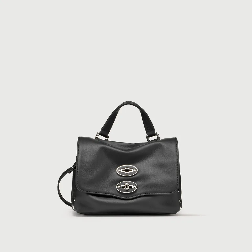 Zanellato Postina® BABY borsa nera pelle liscia