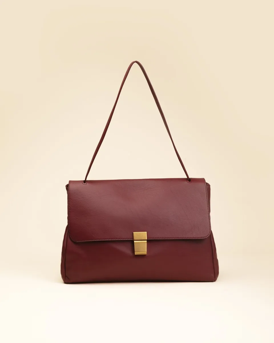 Marks&Angels Borse a Spalla Niki borsa cremisi in pelle