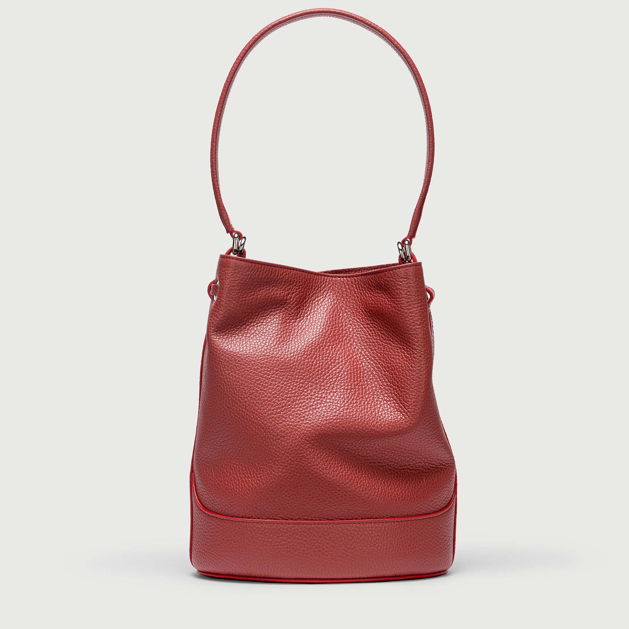 Zanellato Mondà® S borsa a mano rossa martellata