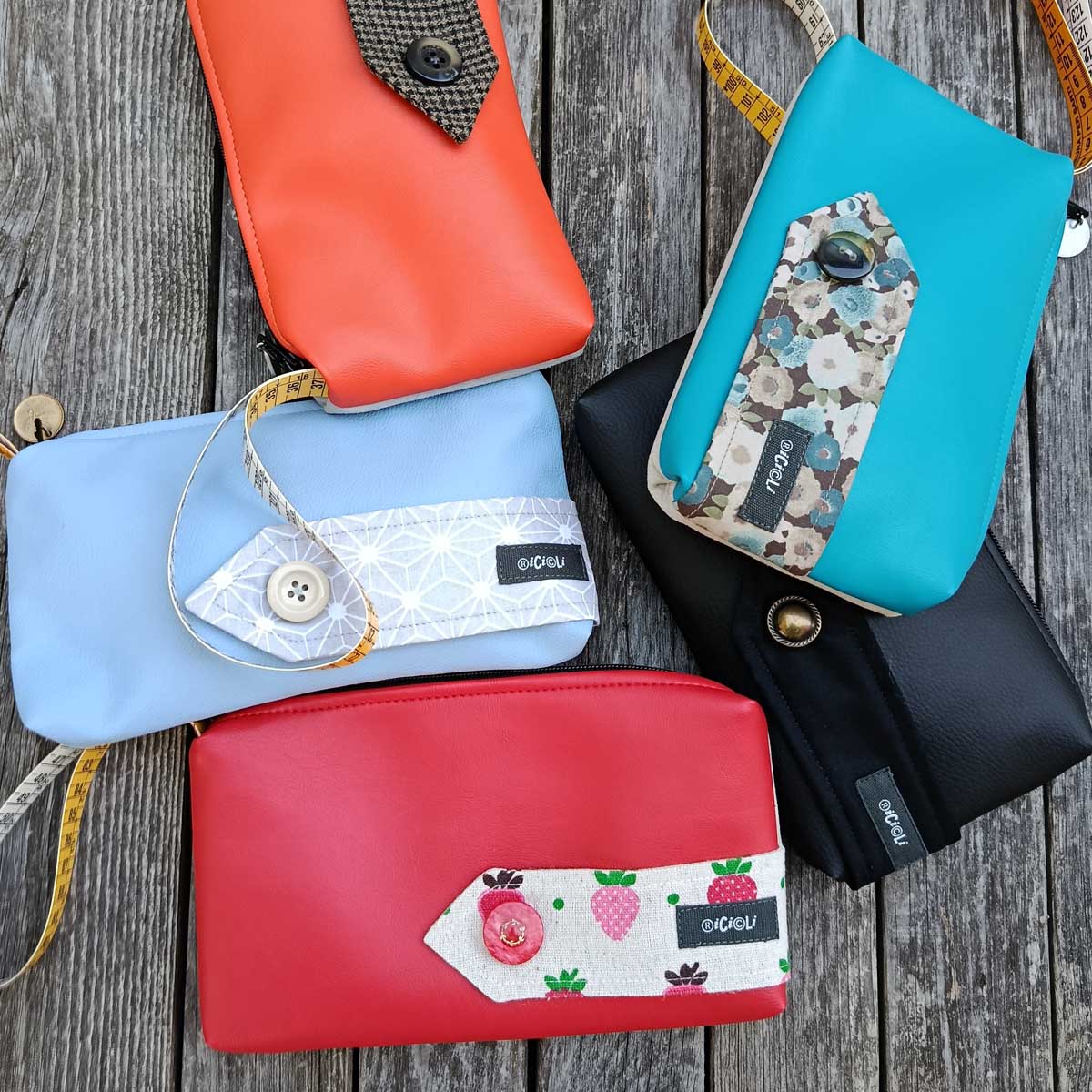 Ricicli Design Borse Metro n°03 pochette arancione lavabile
