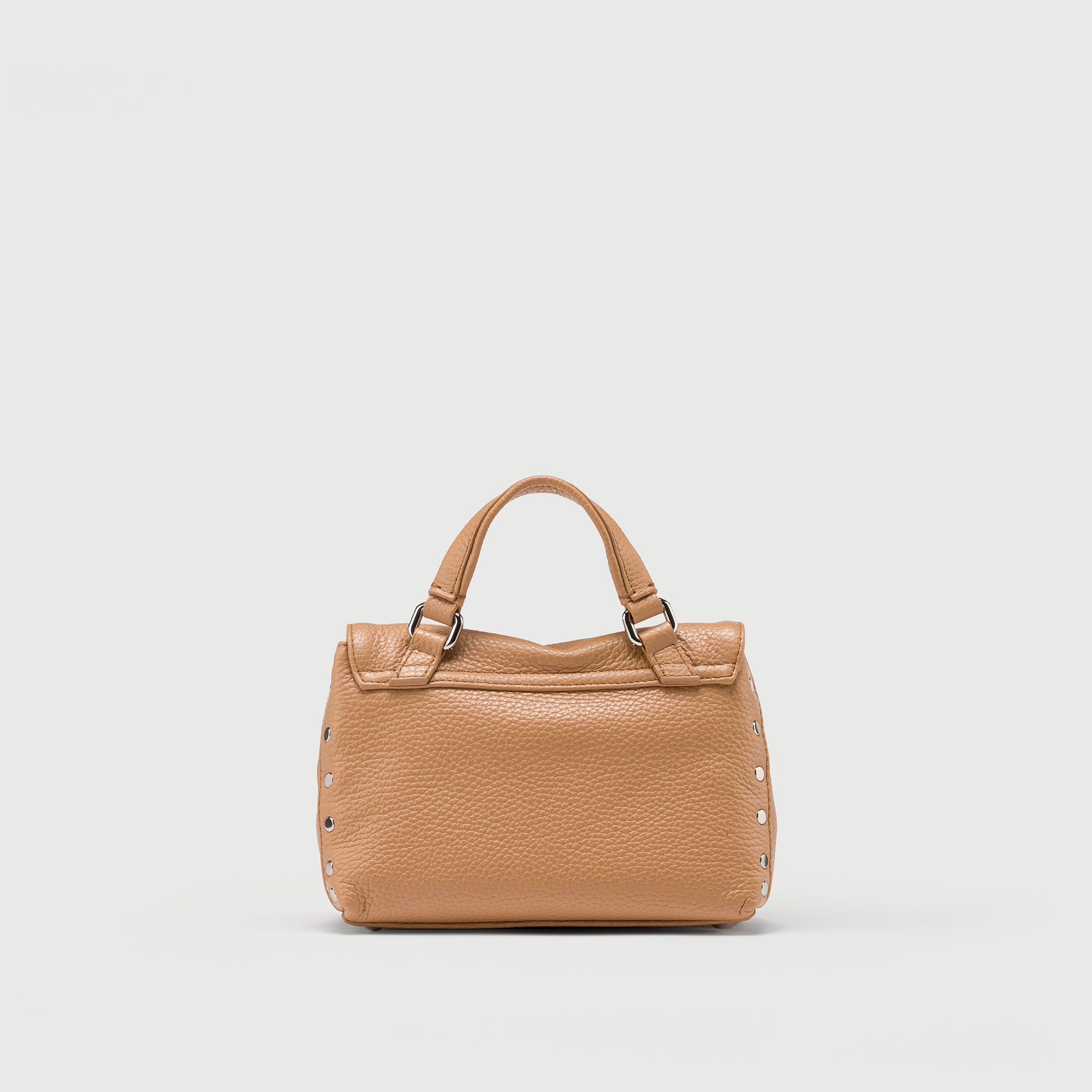 Zanellato Postina® S Baby borsa marrone pelle martellata