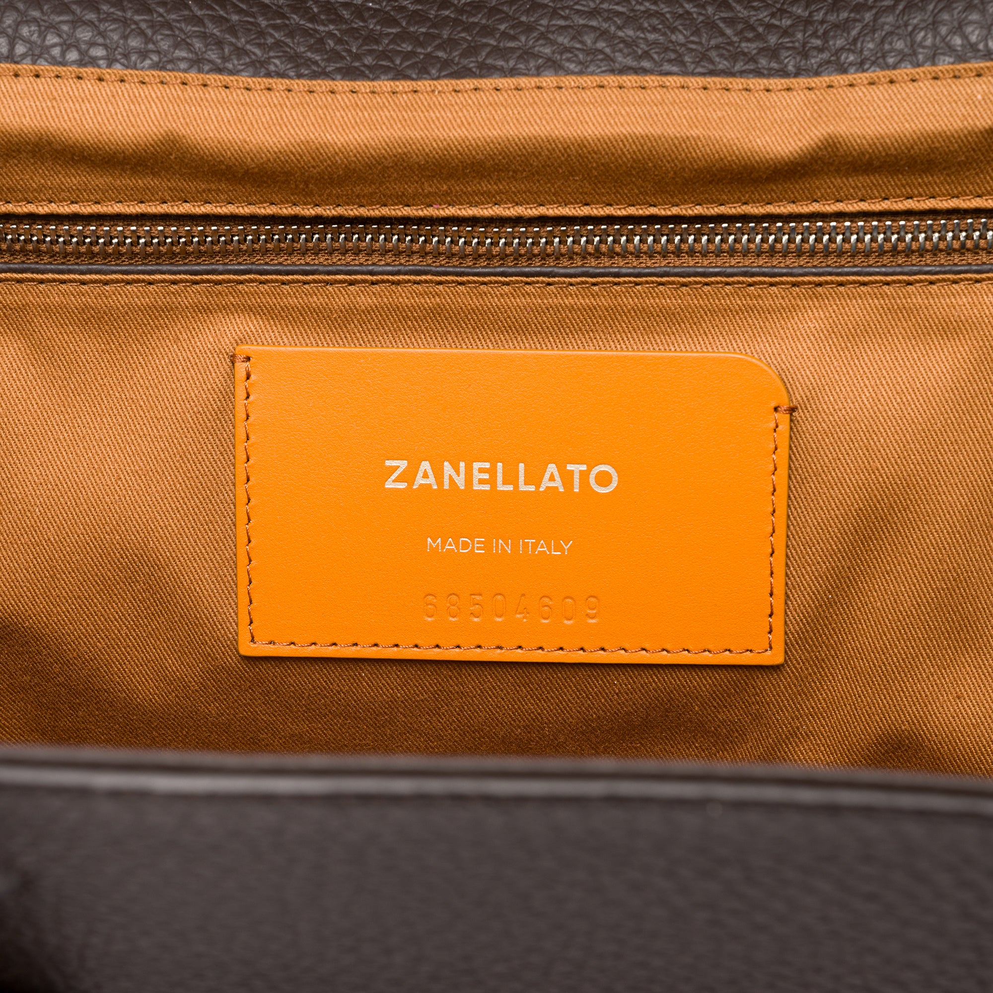 Zanellato Dotta® XL borsa marrone in pelle martellata