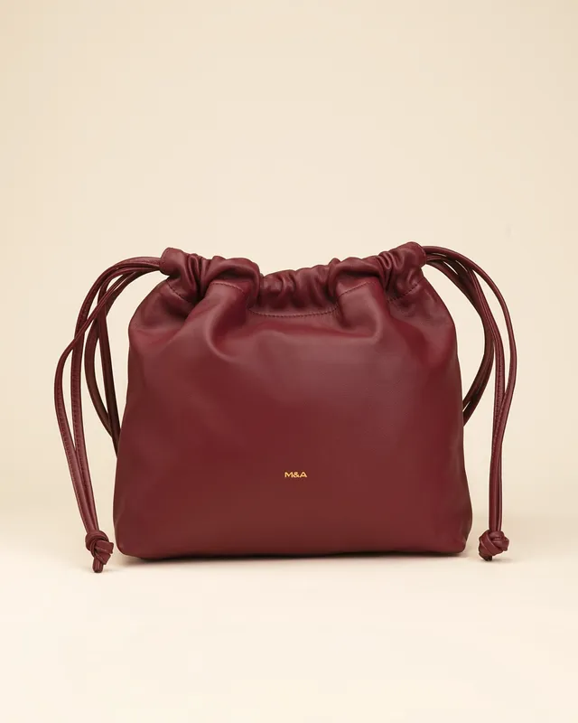 Marks&Angels Mini Sabri Cremisi borsa a spalla in pelle