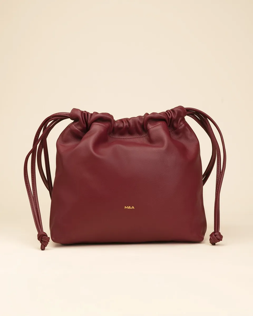 Marks&Angels Mini Sabri Cremisi borsa a spalla in pelle