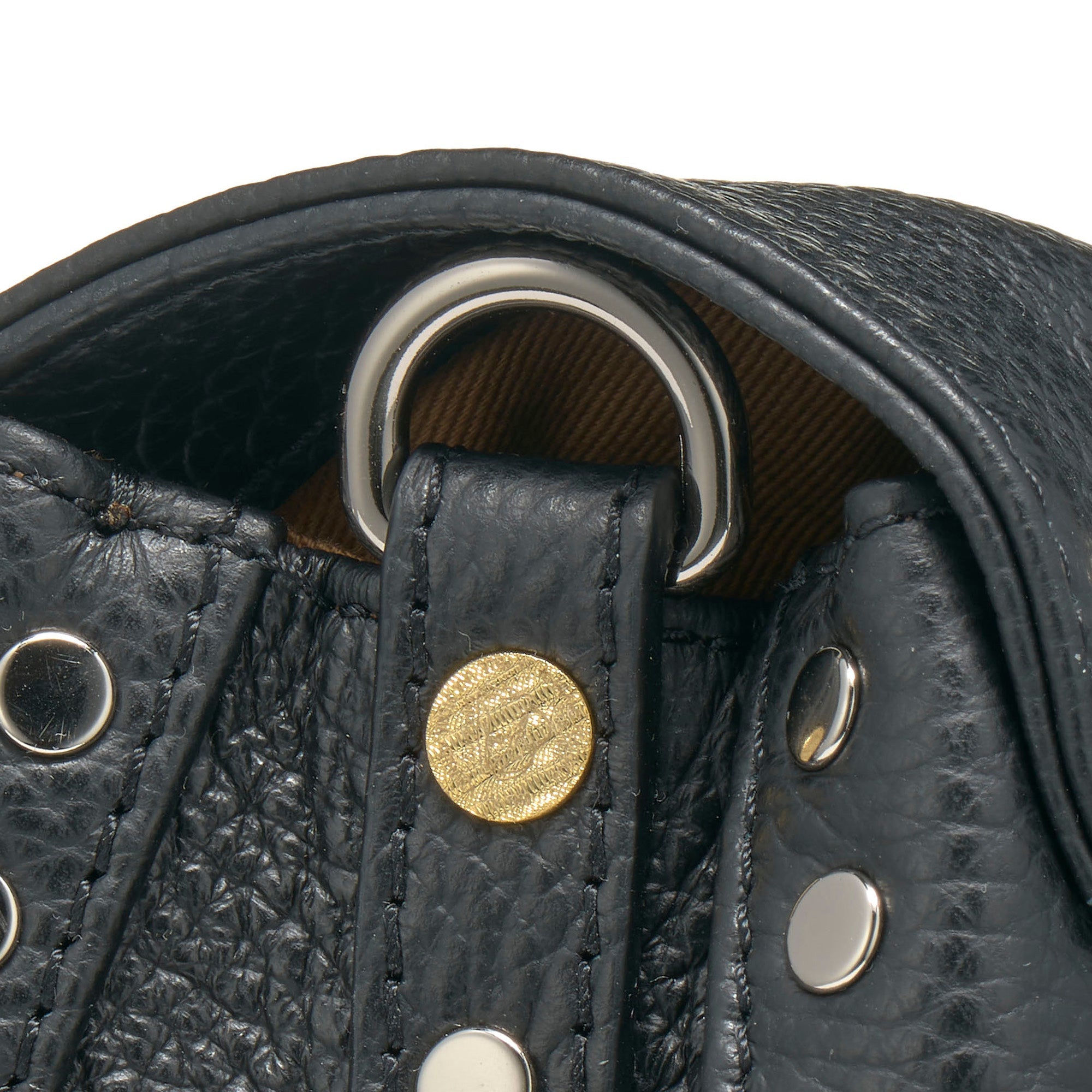 Zanellato Postina® borsa Baby nera in pelle martellata
