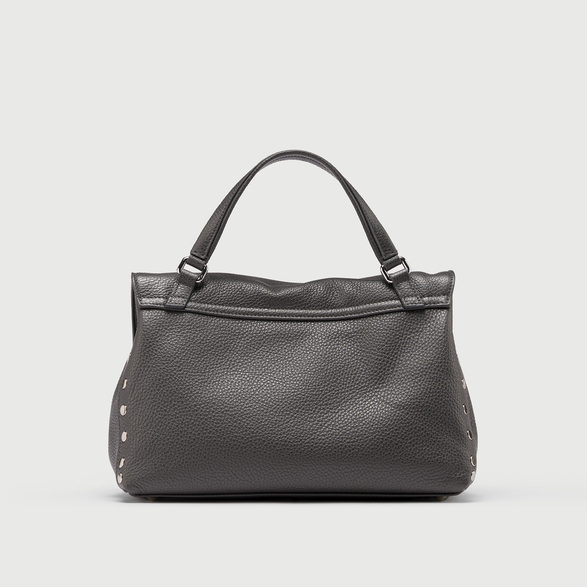 Zanellato Postina® S borsa a mano e tracolla grigia martellata