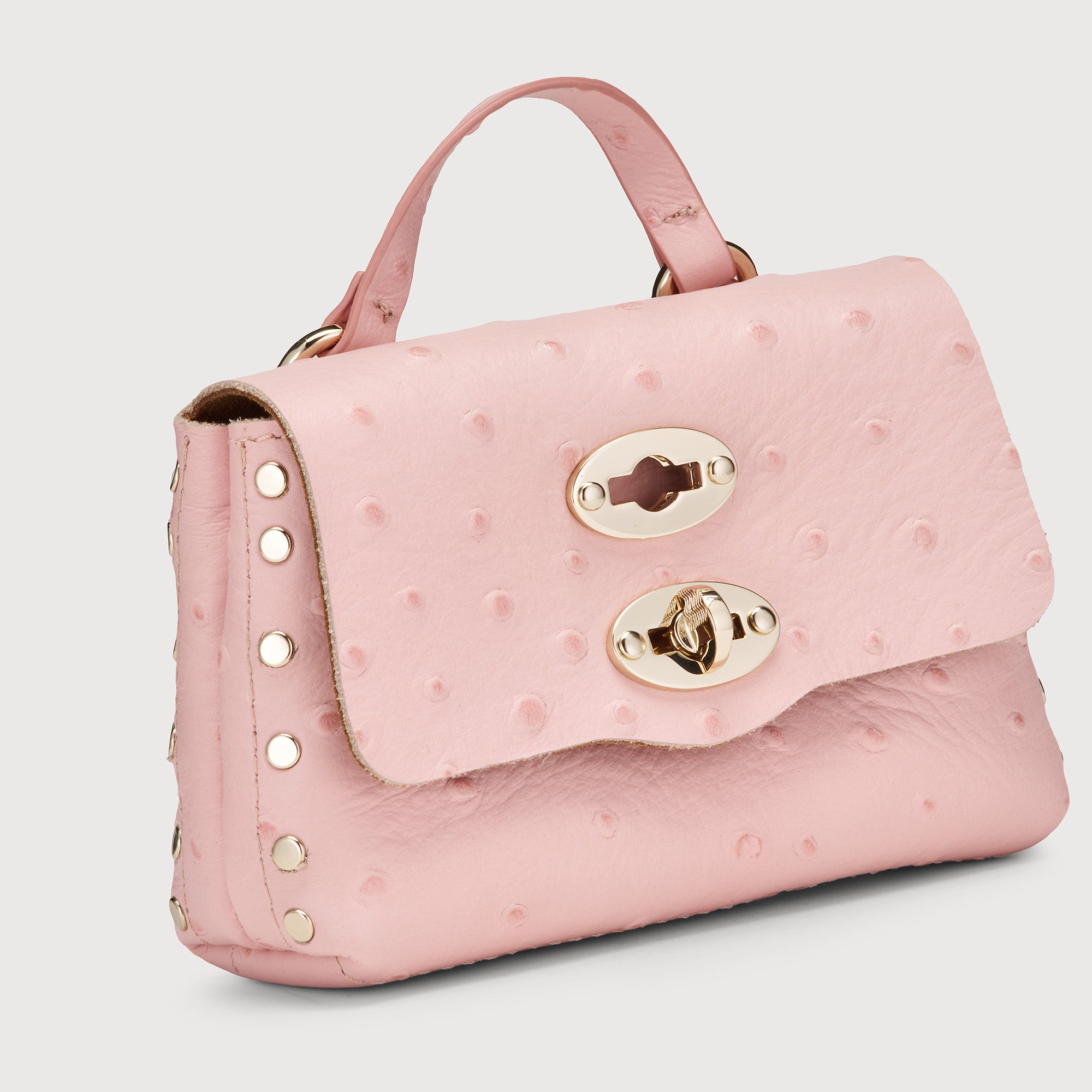 Zanellato Postina® Wallet portafoglio MINI rosa in pelle stampata