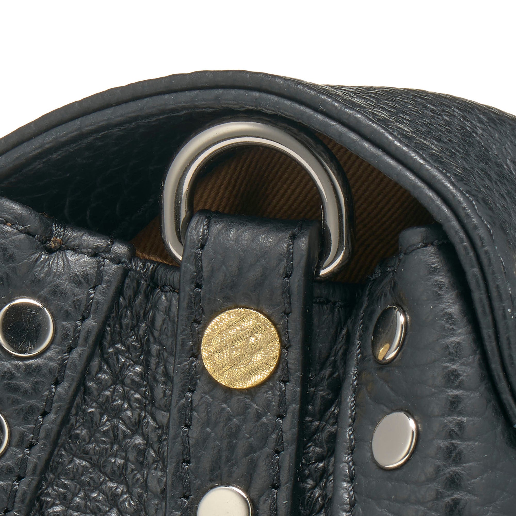 Zanellato Postina® Baby in Black Nero borsa in pelle martellata