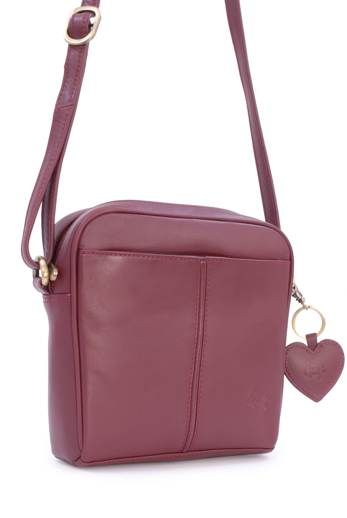 Gigi Othello Collection 22-29 borsa a tracolla in pelle Bourgogne