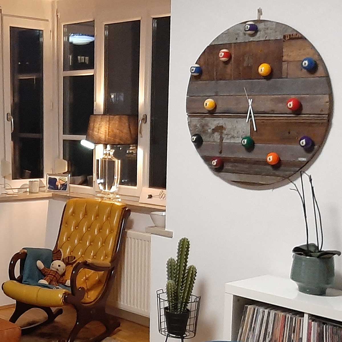 Ricicli Design Casa Orologio Biliardo a casa di Chris e Kasia FREISING (D) orologio da parete