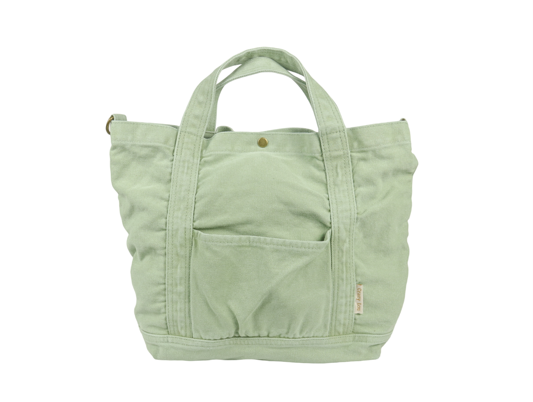 Crazy Lou Sac en coton borsa in cotone lavato con tracolla