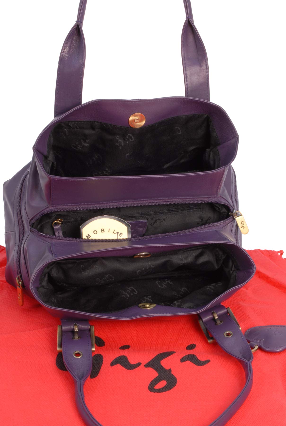 Gigi Othello Collection 6165 borsa tote in pelle multitasche