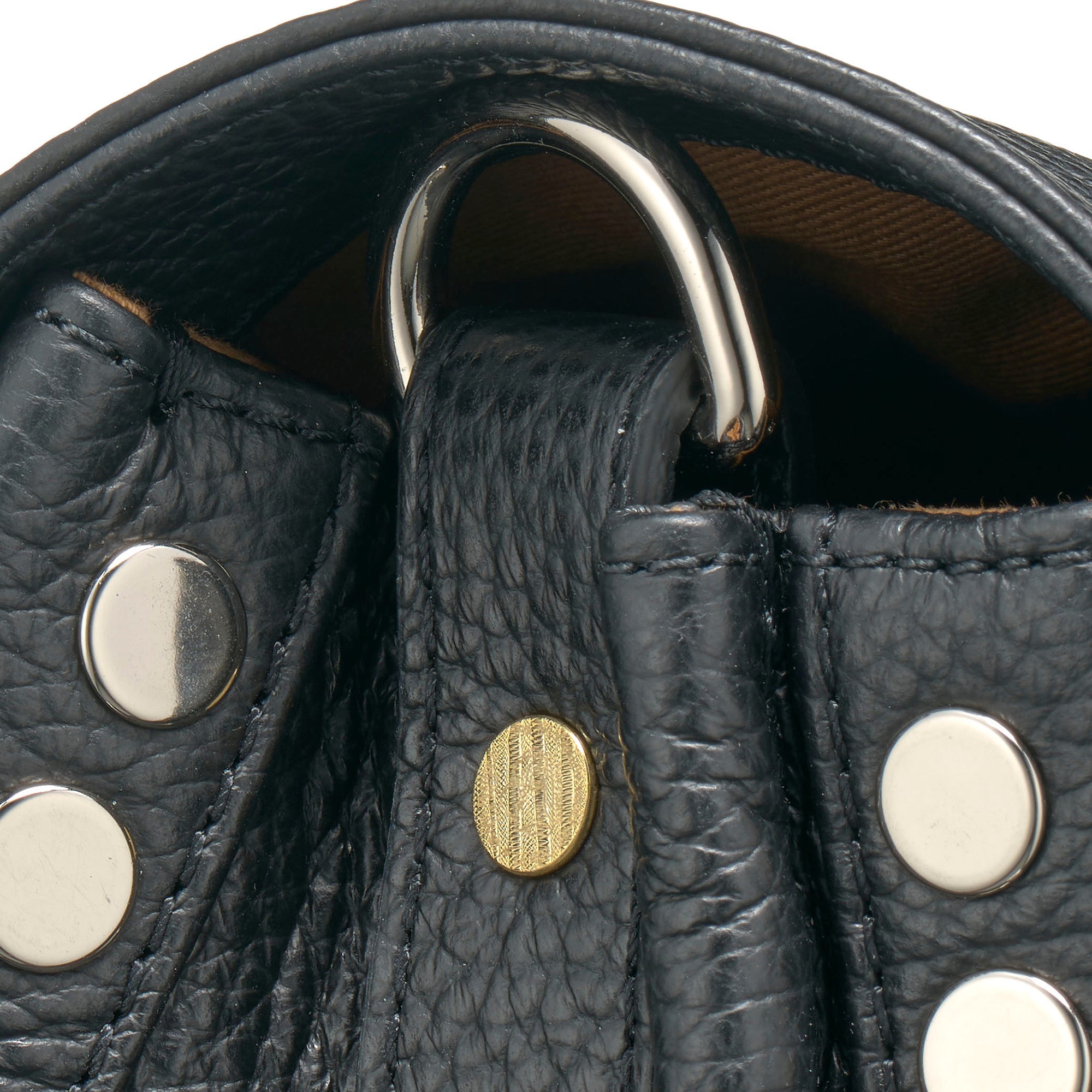 Zanellato Postina® M borsa a mano e tracolla nera martellata