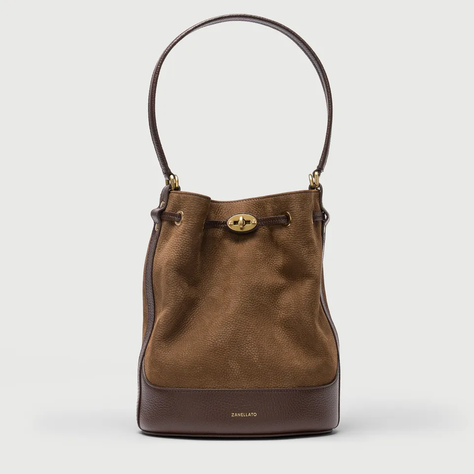 Zanellato Mondà® S borsa marrone in nabuk