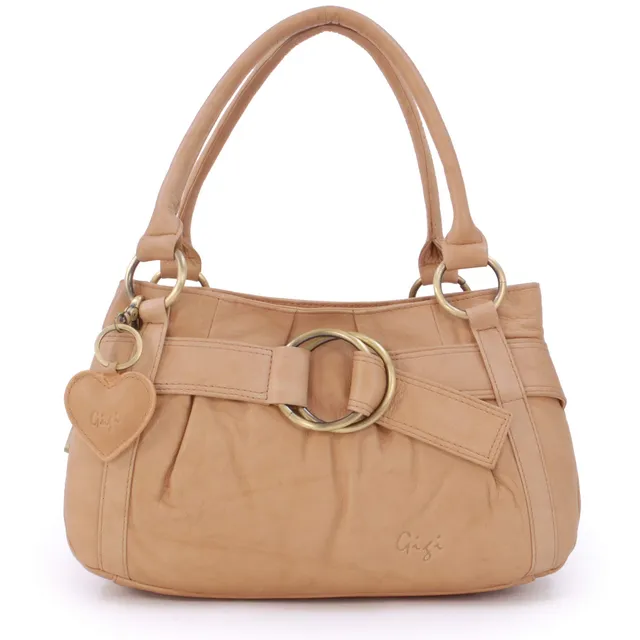 Gigi Othello Collection 4466 borsa a mano in pelle con ciondolo cuore