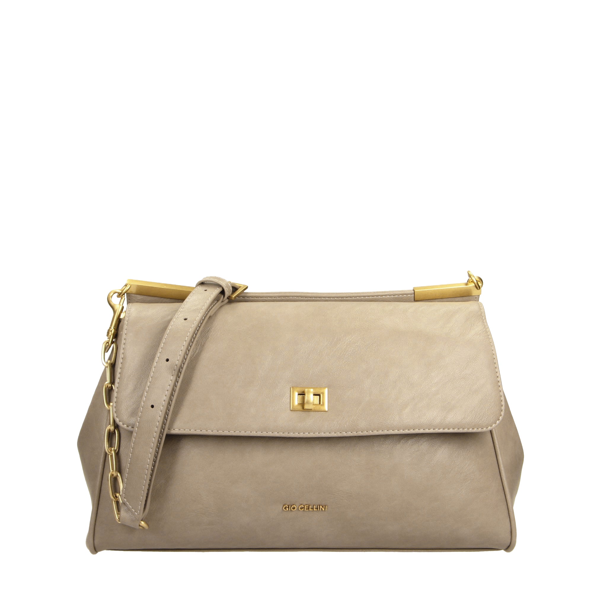 Gio Cellini BORSE Maxi Bag borsa tortora in ecopelle vintage