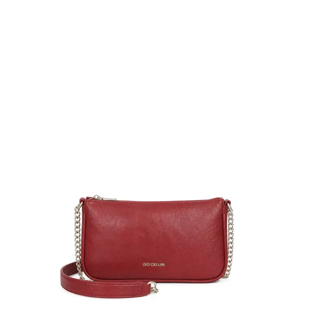 Gio Cellini BORSE Pochette pochette bordeaux effetto vintage