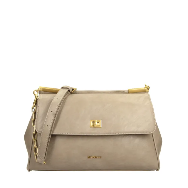 Gio Cellini BORSE Maxi Bag borsa tortora in ecopelle vintage