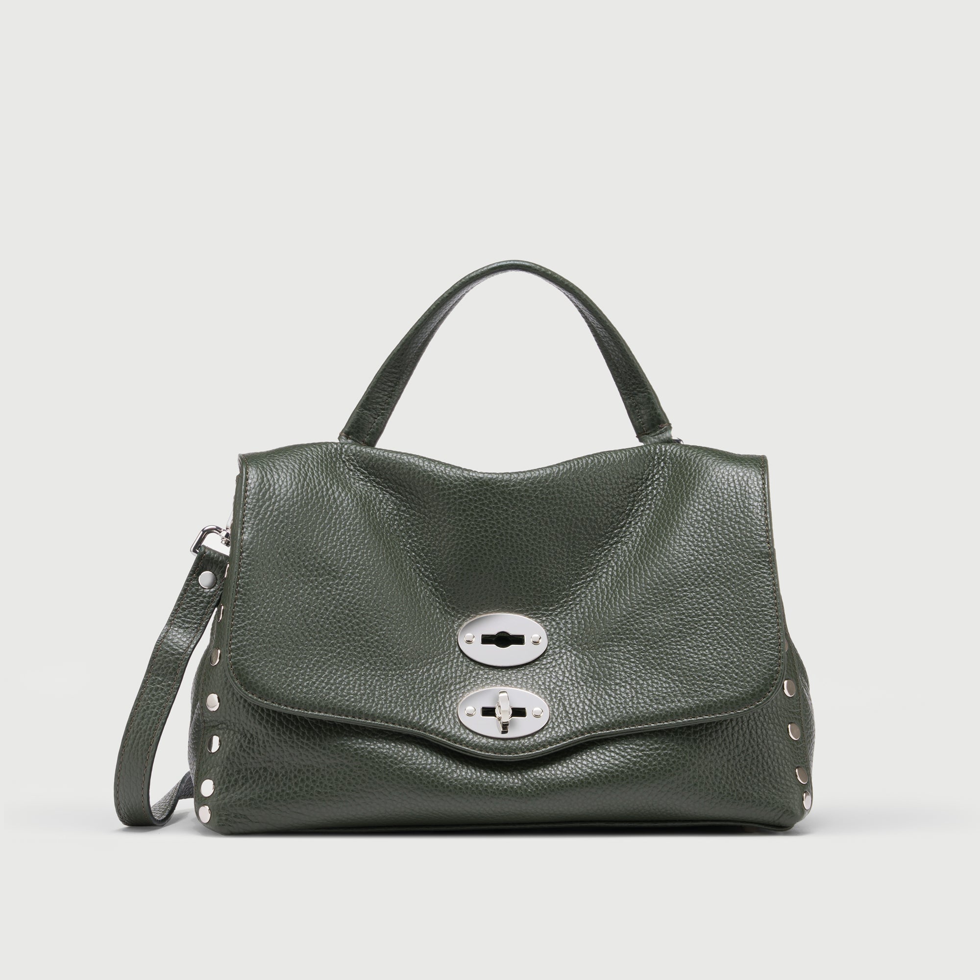 Zanellato Postina® S borsa Green Giardino di Boboli in pelle martellata