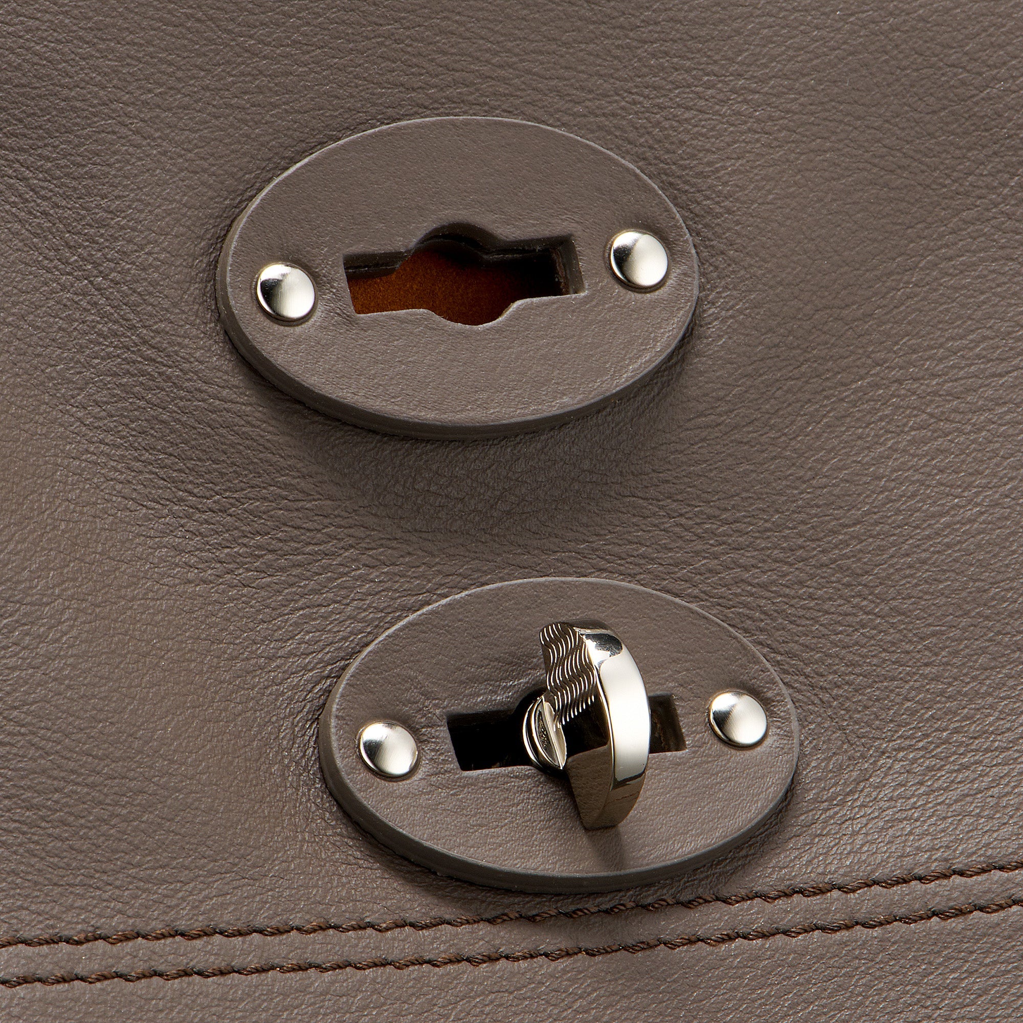 Zanellato A' Spasso® M borsa tote marrone pelle liscia