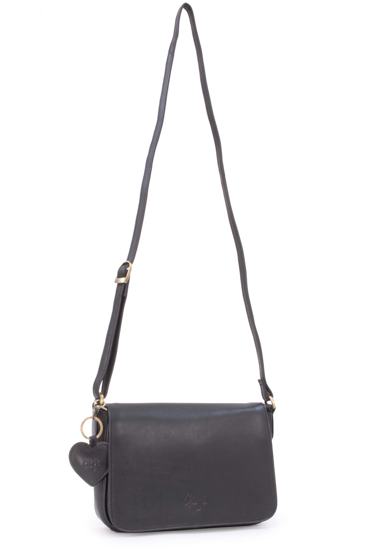 Gigi Othello Collection 14578 borsa a tracolla piccola nera in pelle