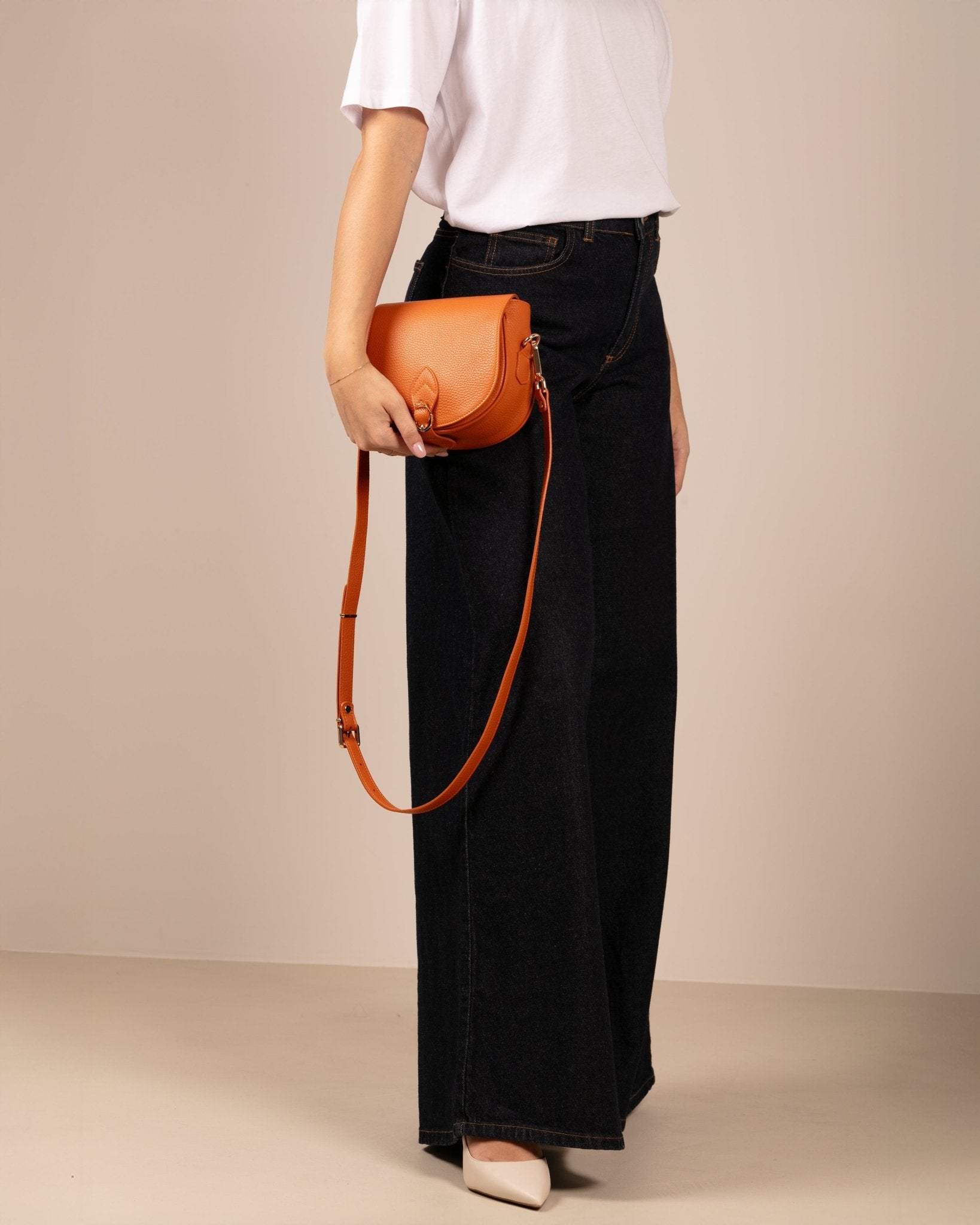 Marks&Angels Borse a Tracolla Mini Ele New Marigold borsa tracolla pelle martellata