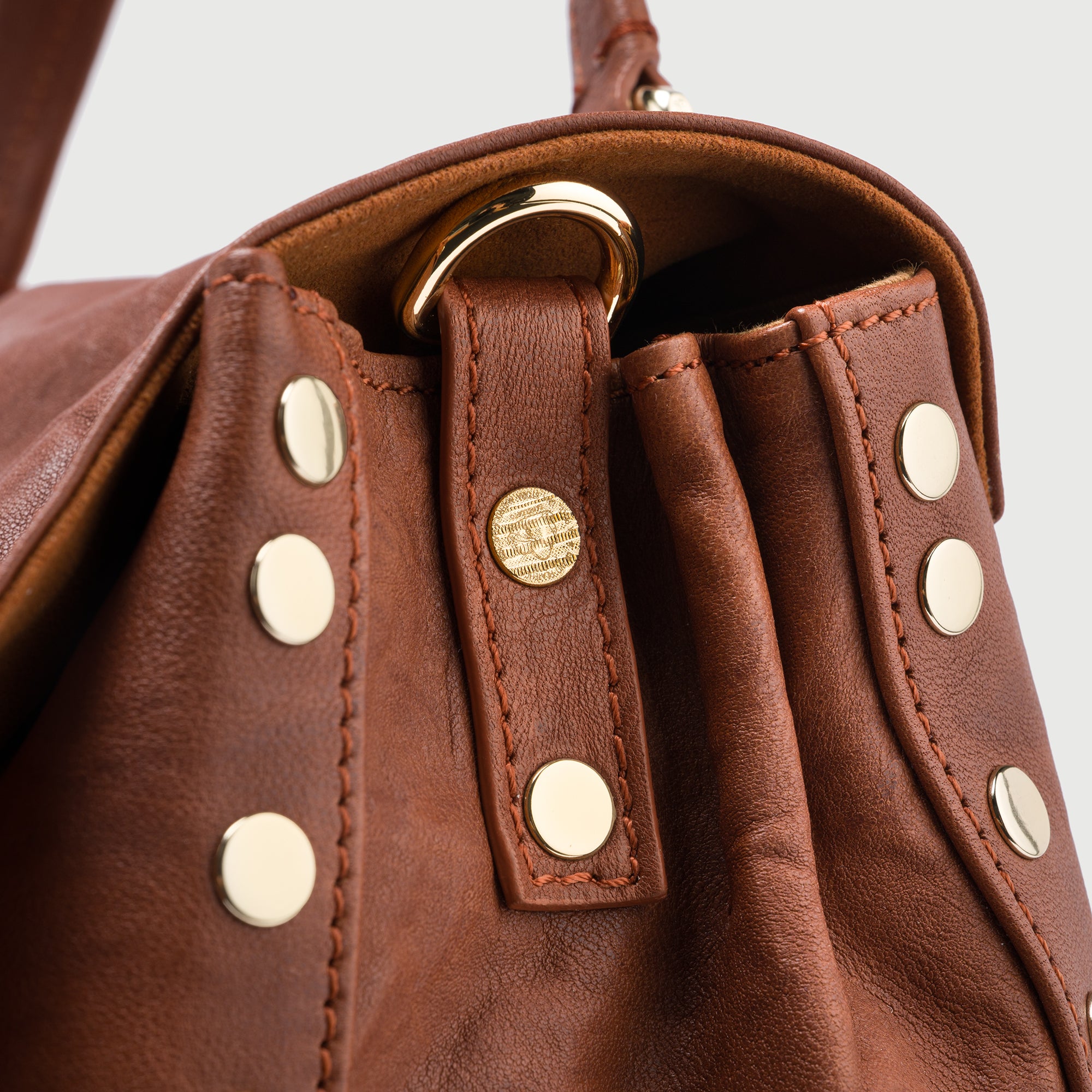 Zanellato Postina® S borsa marrone pelle stropicciata