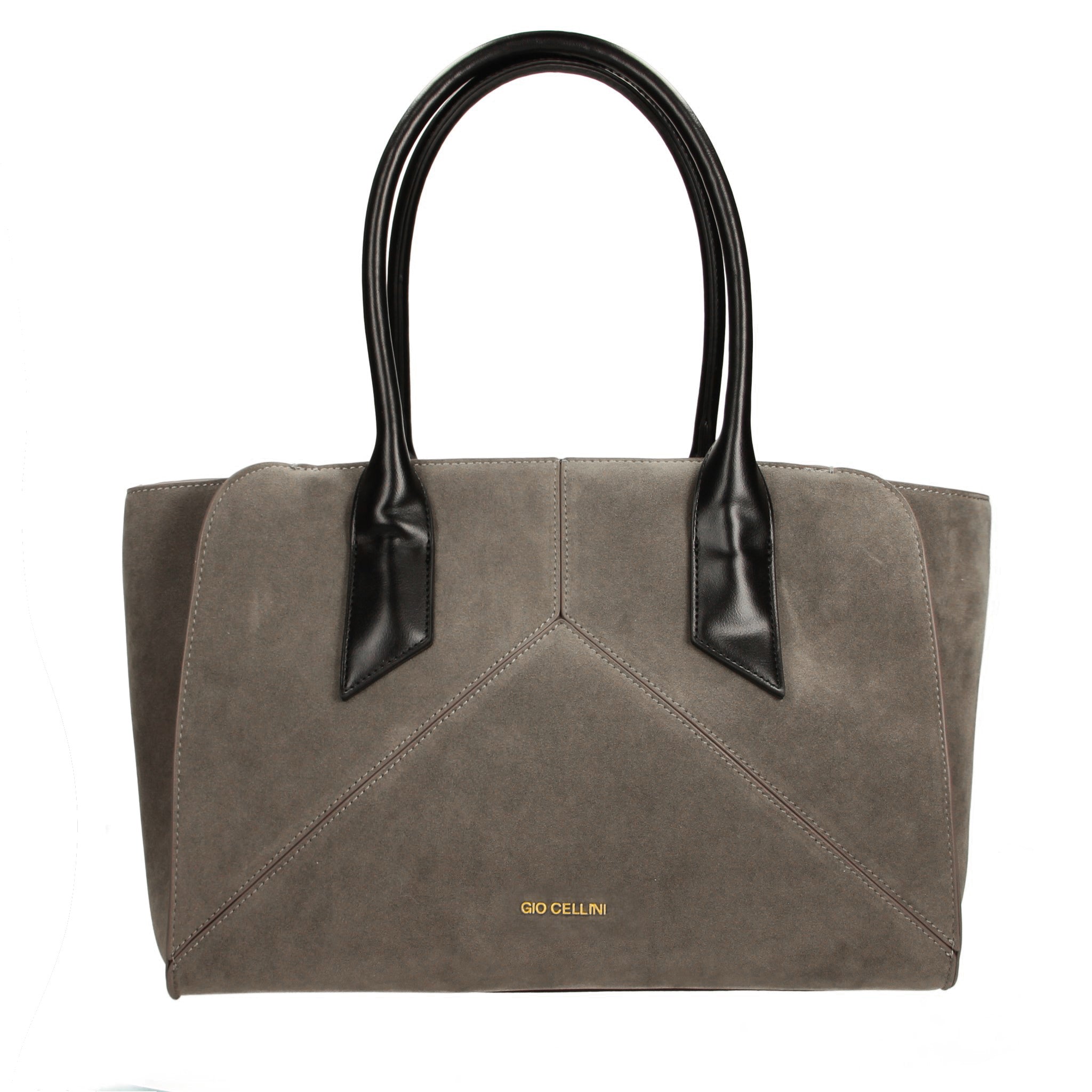 Gio Cellini BORSE maxi bag Grigio, Marrone, Camel in ecocamoscio