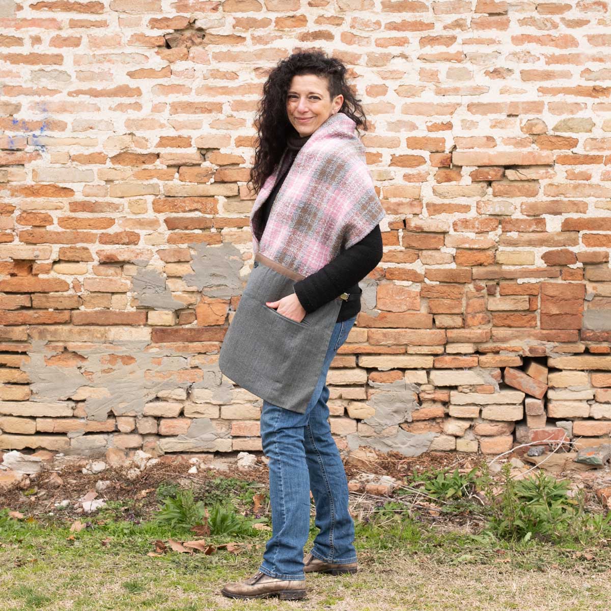 Ricicli Design Accessori Stola Jacket n°02 stola tartan con tasche