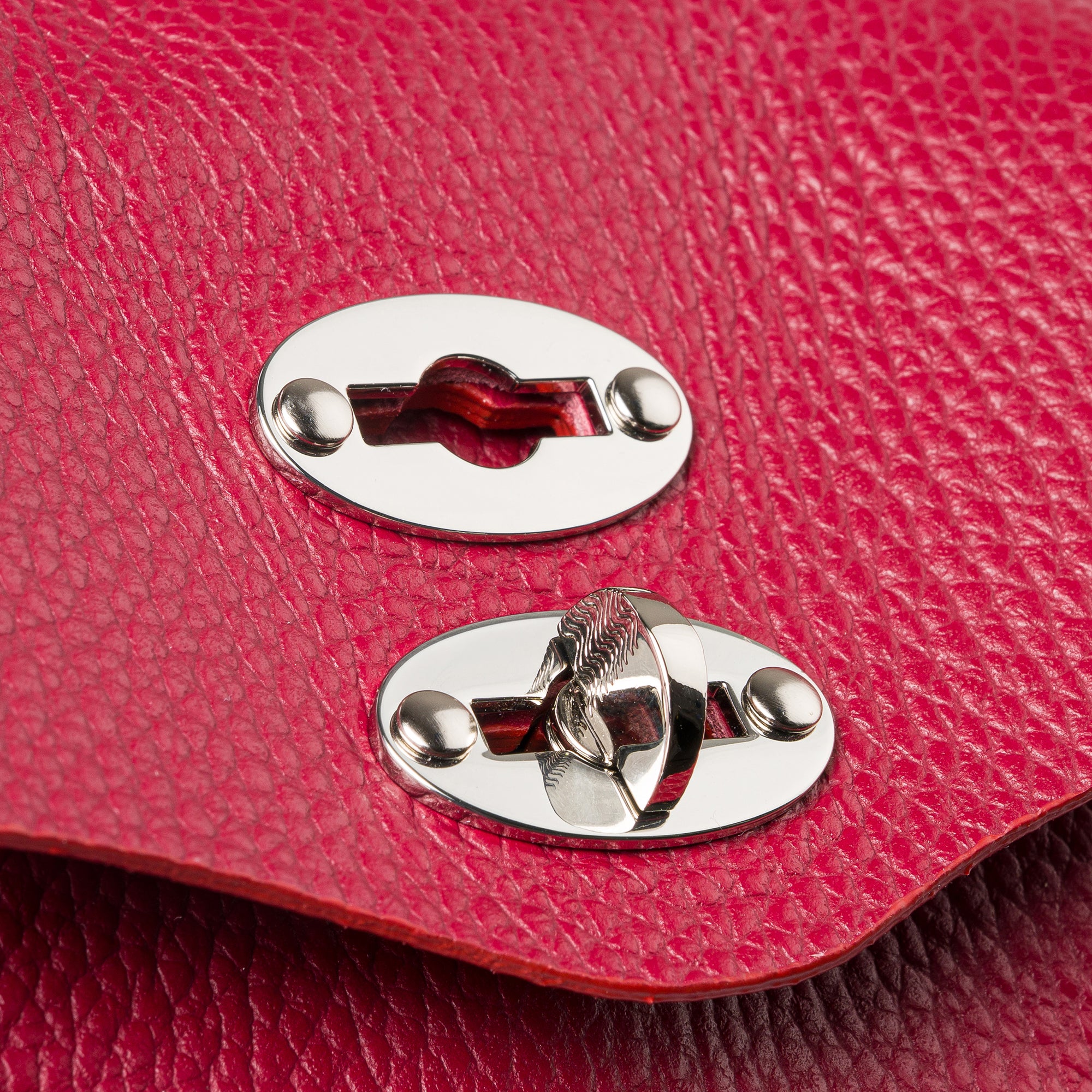 Zanellato Postina® SBABY borsa a mano e tracolla rossa laminata
