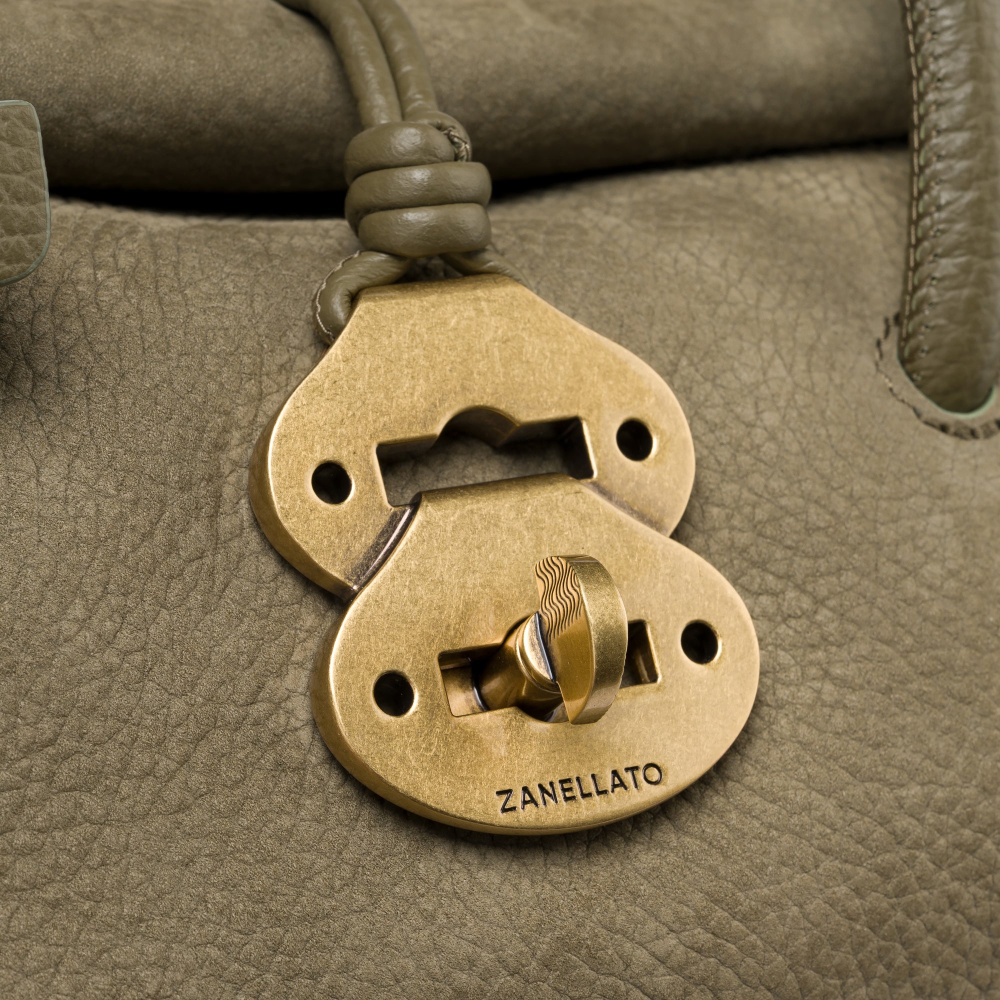 Zanellato Dotta® Baby borsa verde in nabuk