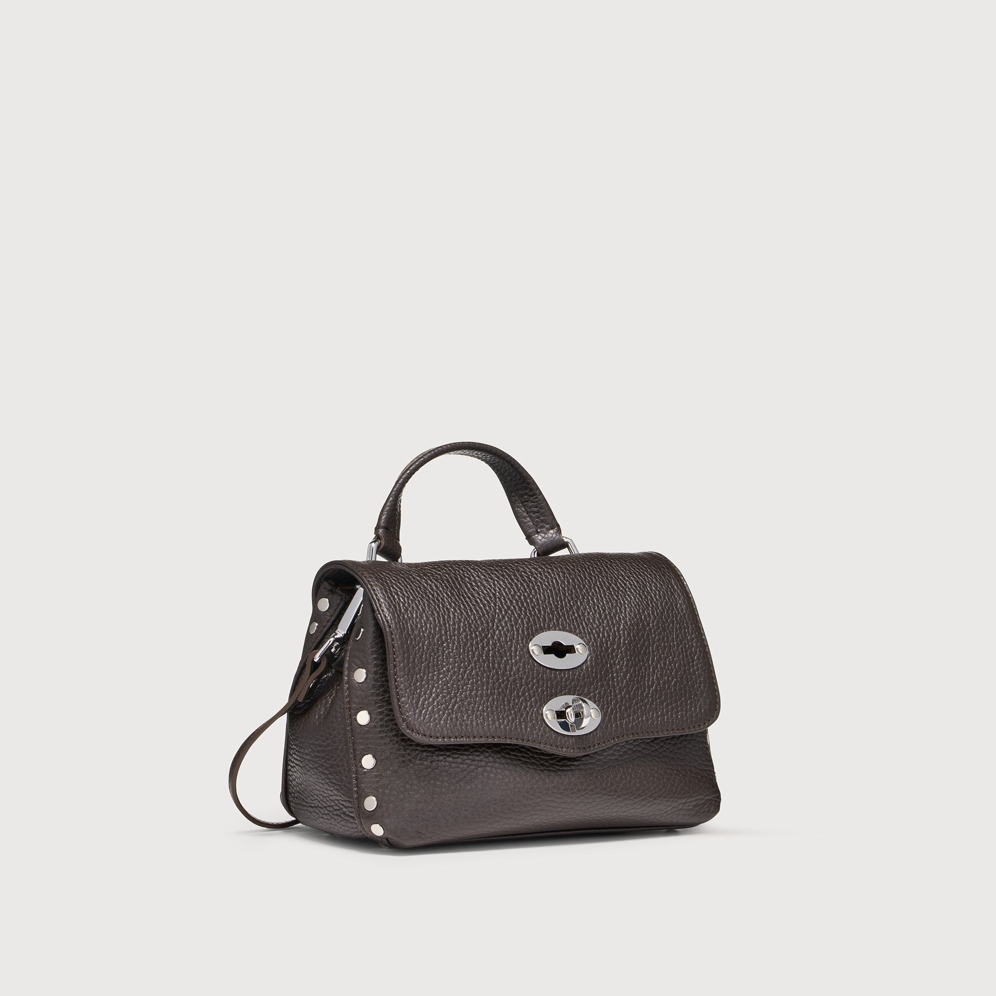 Zanellato Postina® Baby borsa marrone in pelle martellata
