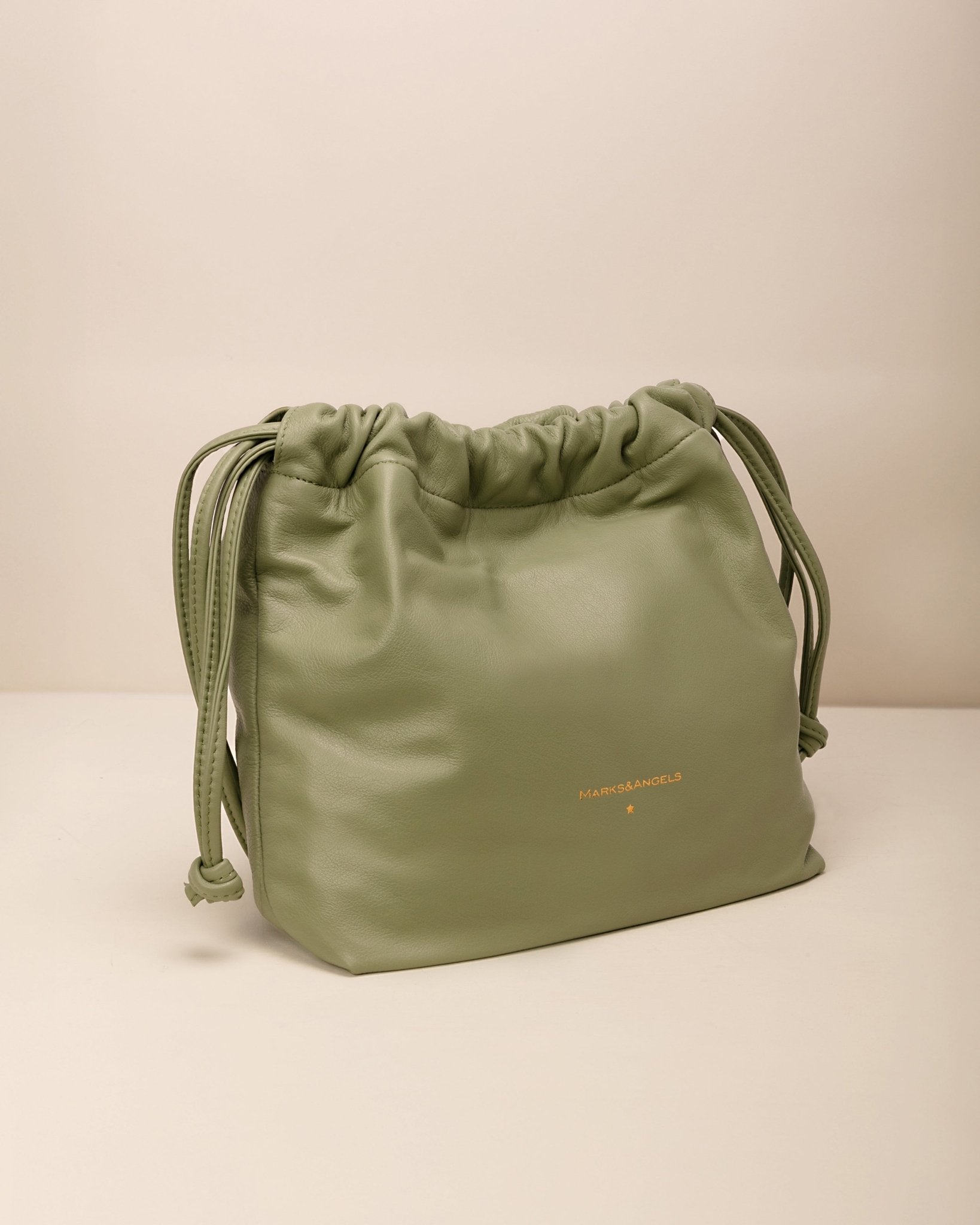 Marks&Angels Mini Sabri New borsa a spalla Olive in pelle