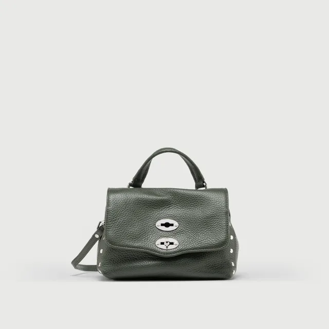 Zanellato Postina® BABY borsa verde Giardino di Boboli in pelle martellata