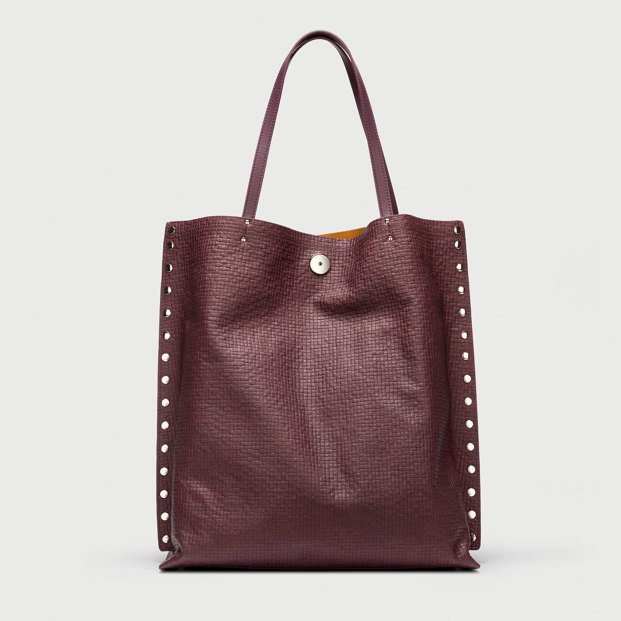 Zanellato A' Spasso® M borsa tote Red Chianti in pelle stampata