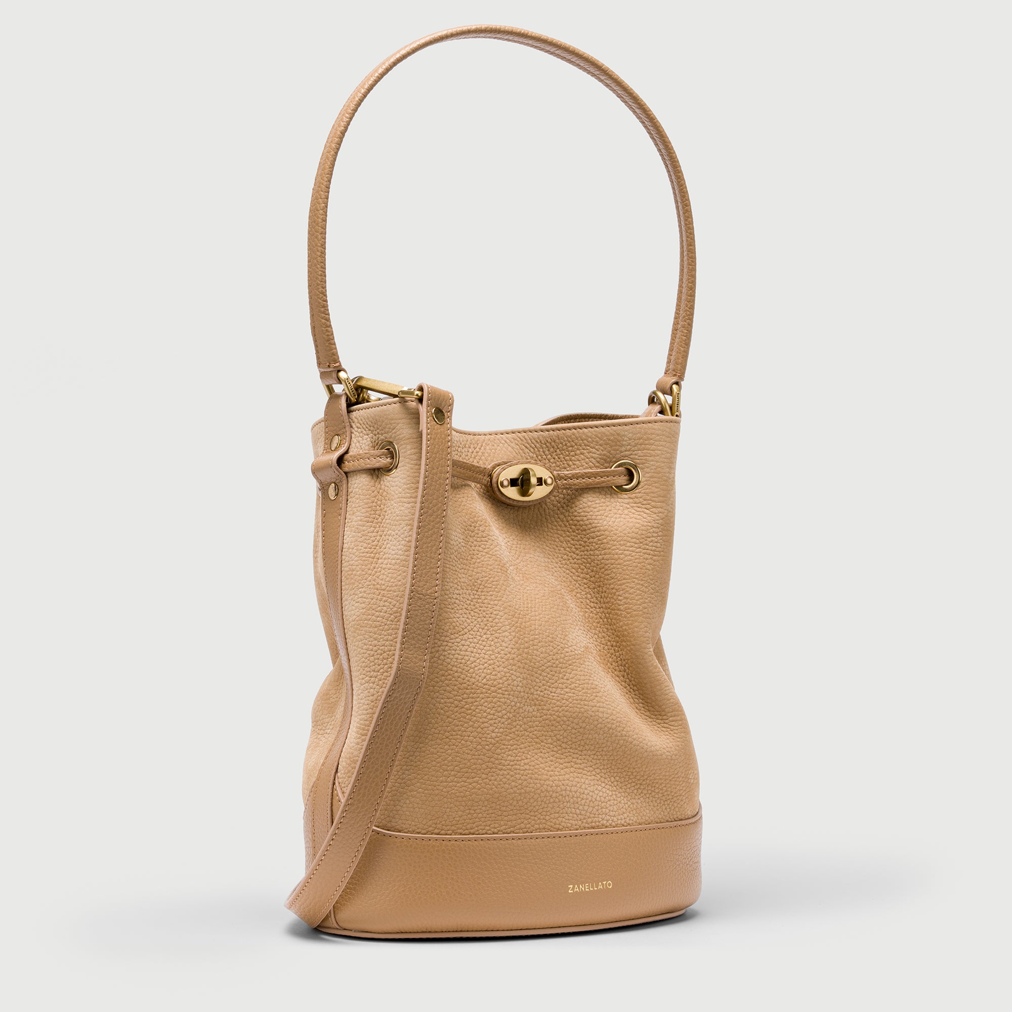 Zanellato Mondà® S borsa beige San Gimignano in nabuk