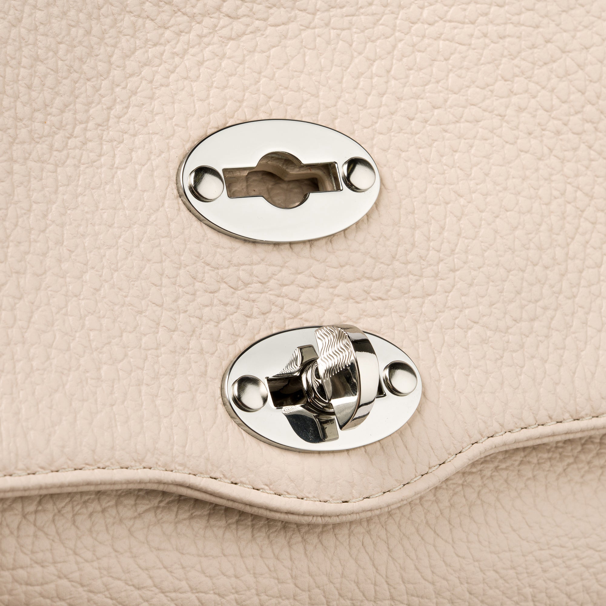 Zanellato Postina® Baby borsa bianca in pelle martellata