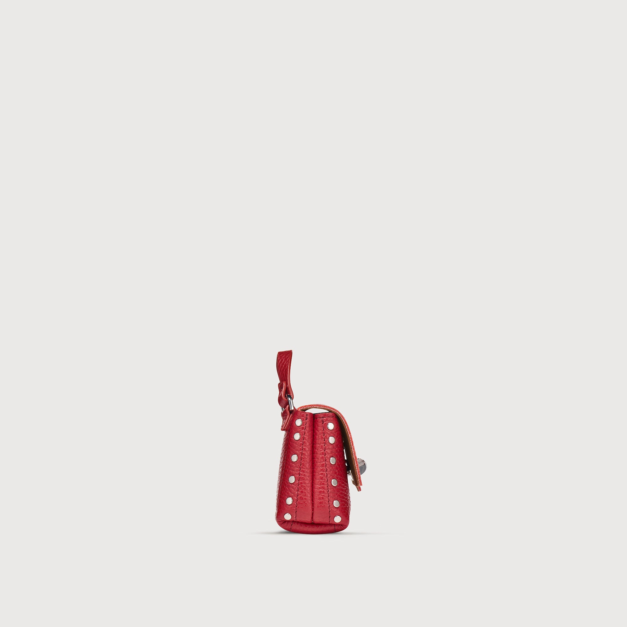 Zanellato Postina® Wallet Mini portafoglio rosso pelle martellata