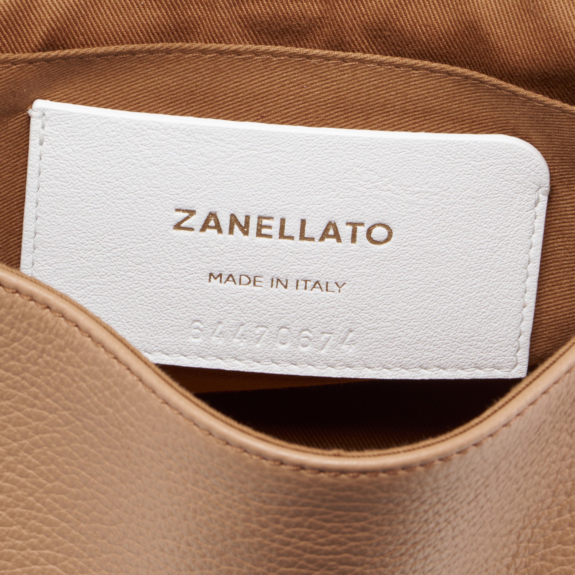 Zanellato Postina® BABY borsa a tracolla marrone Cantucci in pelle martellata