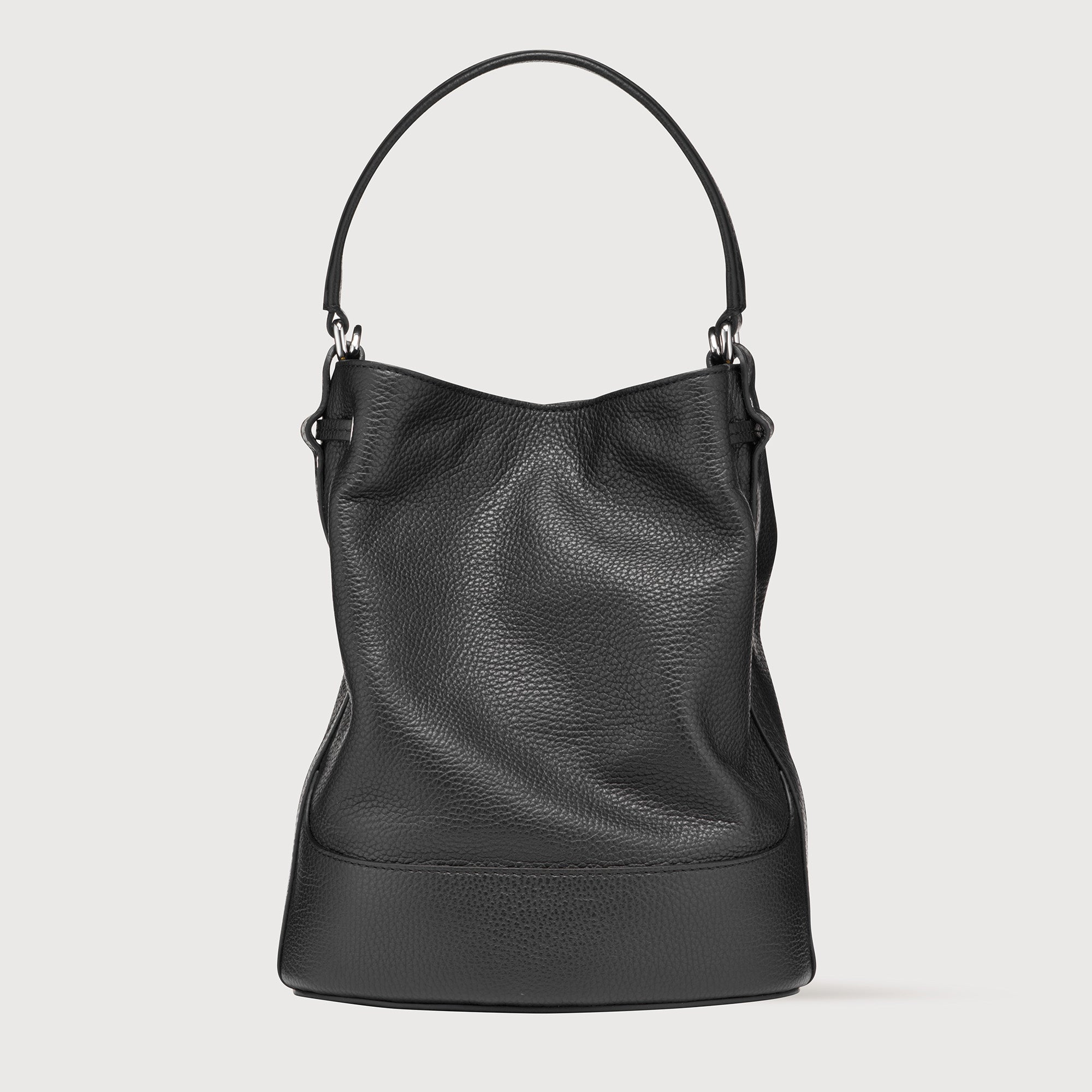 Zanellato Mondà® S borsa a mano Black Nero in pelle martellata