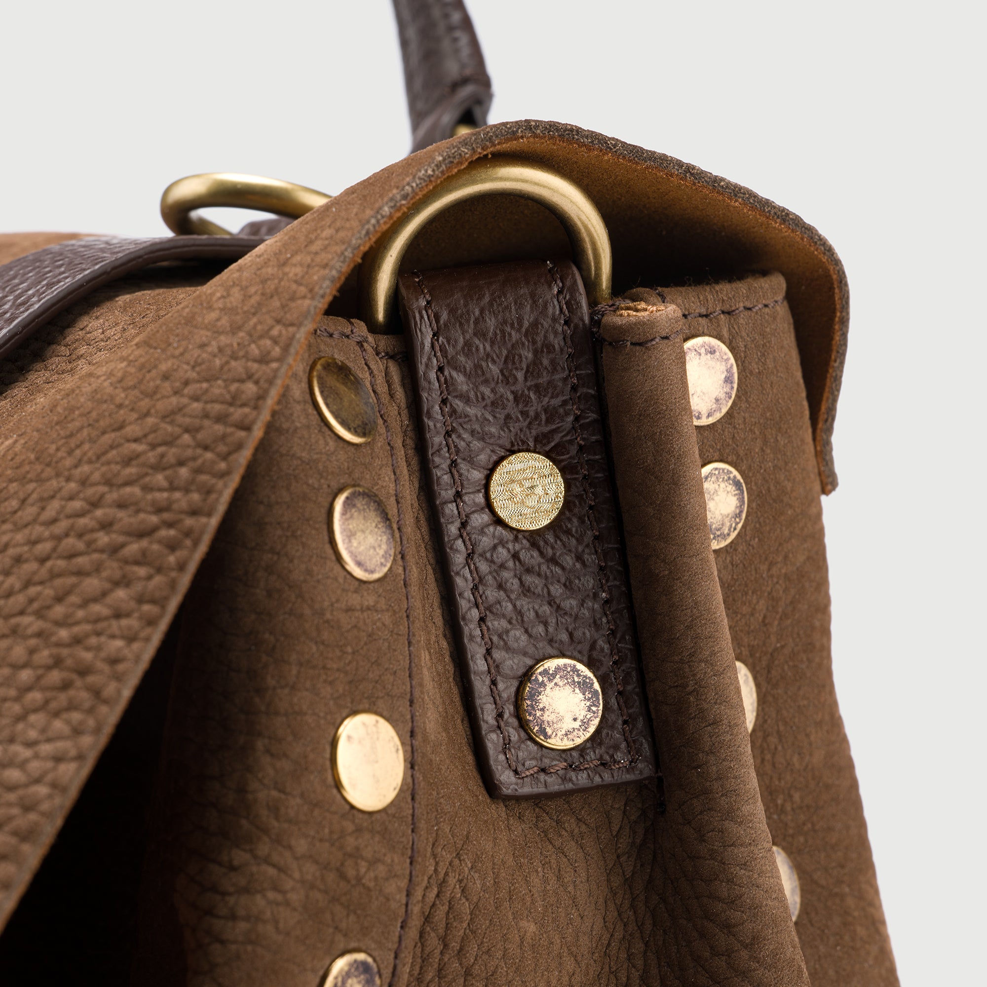 Zanellato Postina® M borsa a mano e tracolla marrone nabuk