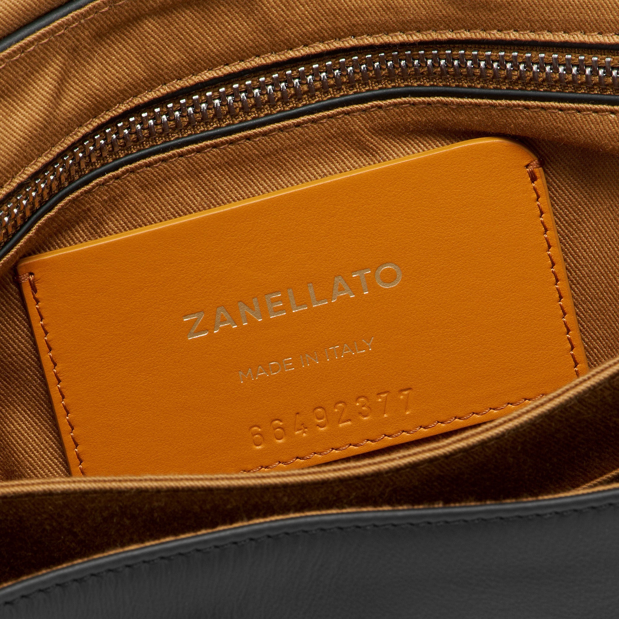 Zanellato Postina® S borsa nera in pelle liscia morbida