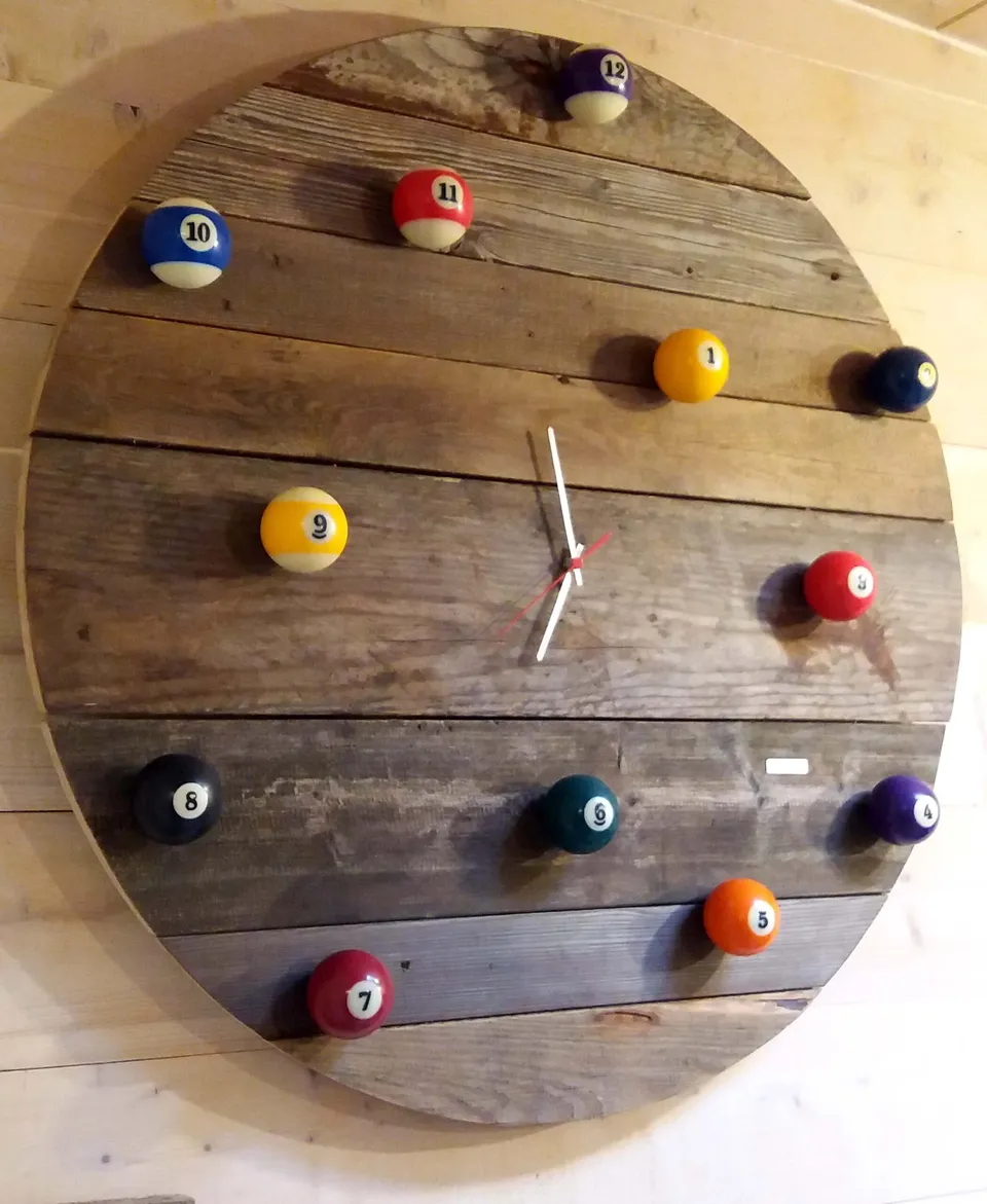 Ricicli Design Casa Orologio Biliardo a casa di Caterina IMOLA (BO)