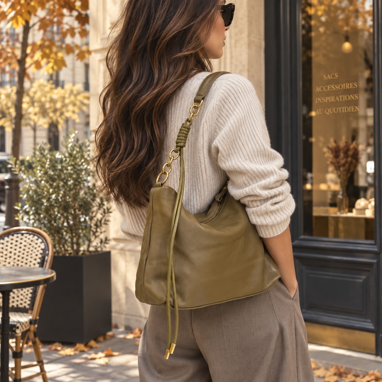 Crazy Lou Sac en cuir 7425 borsa in pelle di agnello