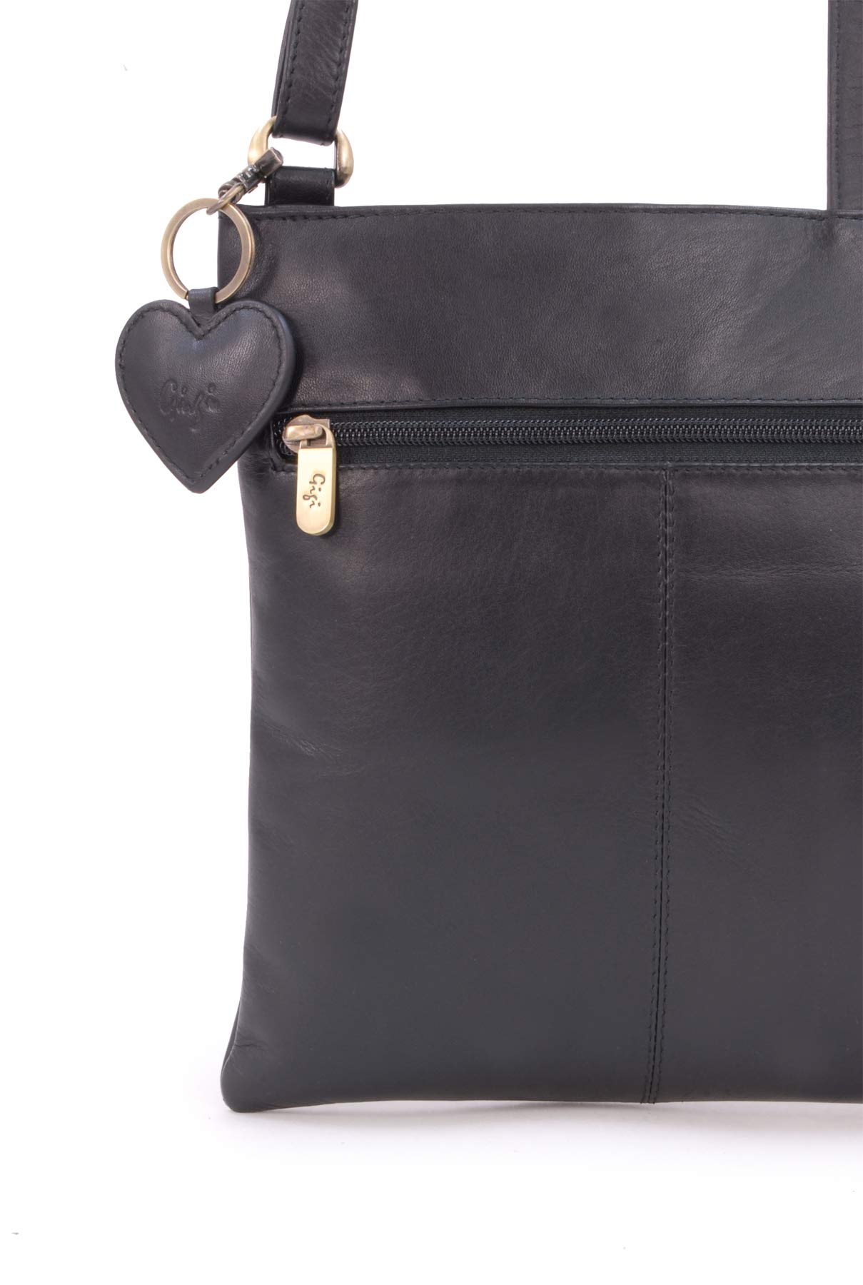 Gigi Othello Collection 2057 borsa a tracolla nera in pelle